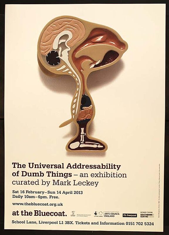 Poster for The Universal Addressability of Dumb Things exhibition