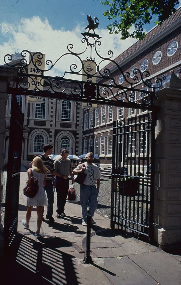 Bluecoat entrance with liver bird